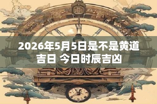2026年5月5日是不是黄道吉日 今日时辰吉凶