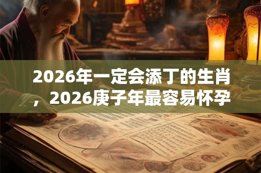 2026年一定会添丁的生肖，2026庚子年最容易怀孕的生肖