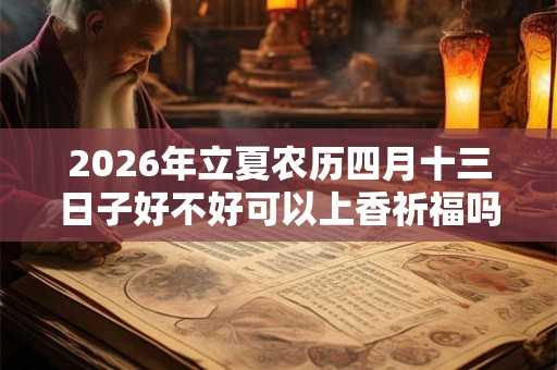 2026年立夏农历四月十三日子好不好可以上香祈福吗？
