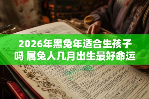 2026年黑兔年适合生孩子吗 属兔人几月出生最好命运