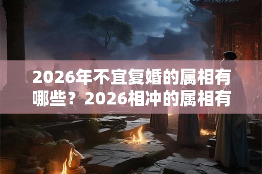 2026年不宜复婚的属相有哪些？2026相冲的属相有哪些？