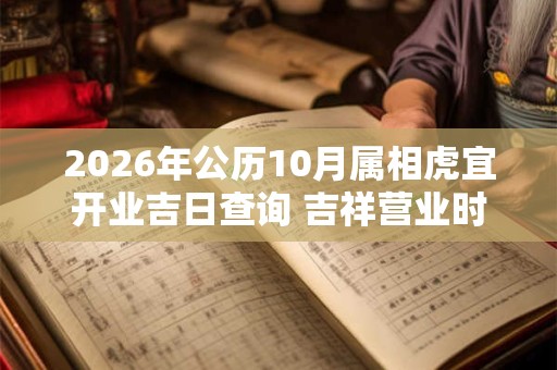 2026年公历10月属相虎宜开业吉日查询 吉祥营业时机