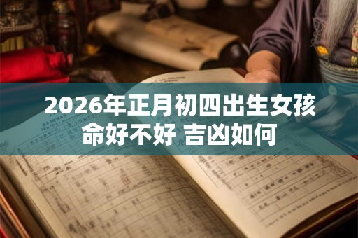 2026年正月初四出生女孩命好不好 吉凶如何