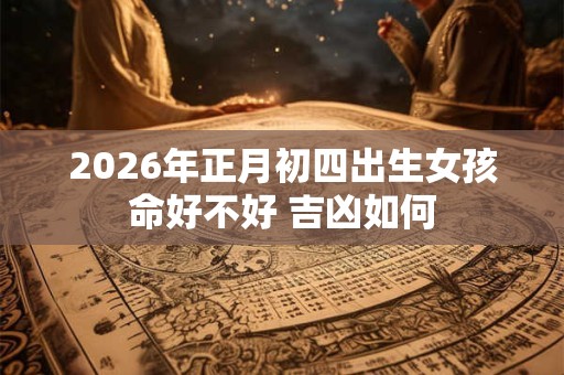 2026年正月初四出生女孩命好不好 吉凶如何