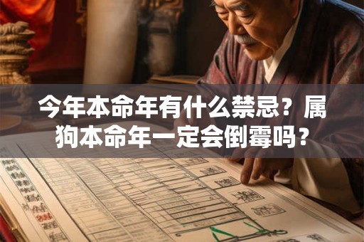 今年本命年有什么禁忌？属狗本命年一定会倒霉吗？