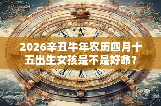 2026辛丑牛年农历四月十五出生女孩是不是好命？