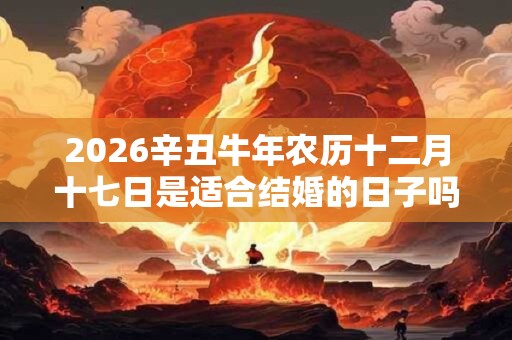 2026辛丑牛年农历十二月十七日是适合结婚的日子吗？