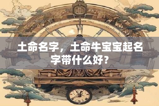 土命名字，土命牛宝宝起名字带什么好？