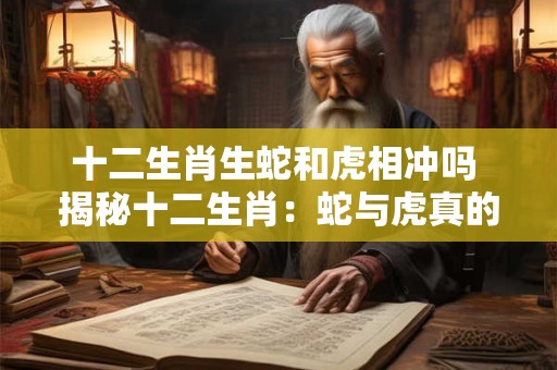 十二生肖生蛇和虎相冲吗 揭秘十二生肖：蛇与虎真的相冲吗