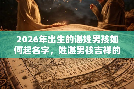 2026年出生的谌姓男孩如何起名字，姓谌男孩吉祥的名字