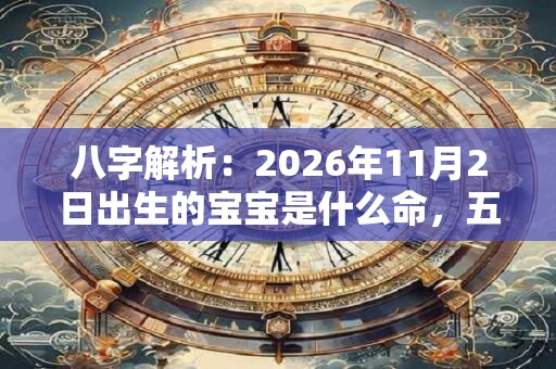 八字解析：2026年11月2日出生的宝宝是什么命，五行缺什么