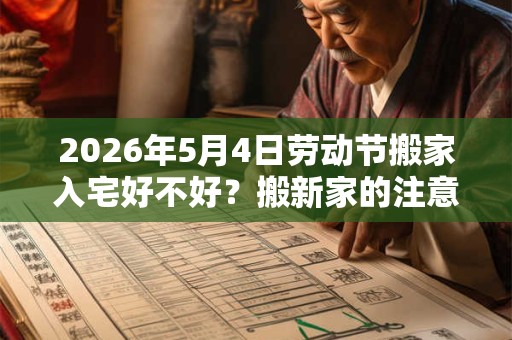 2026年5月4日劳动节搬家入宅好不好？搬新家的注意事项？