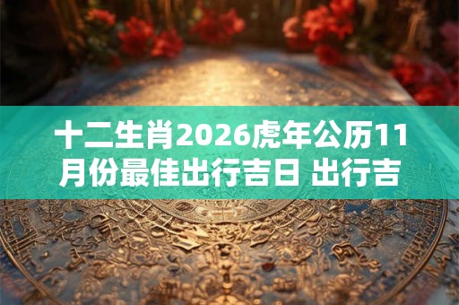 十二生肖2026虎年公历11月份最佳出行吉日 出行吉利日期查询