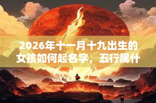 2026年十一月十九出生的女孩如何起名字，五行属什么