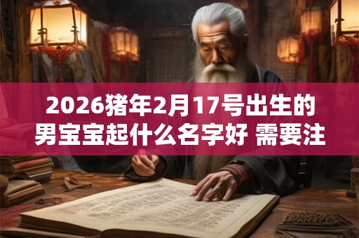 2026猪年2月17号出生的男宝宝起什么名字好 需要注意什么