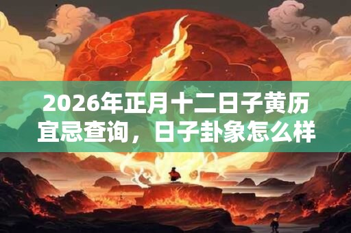 2026年正月十二日子黄历宜忌查询，日子卦象怎么样？