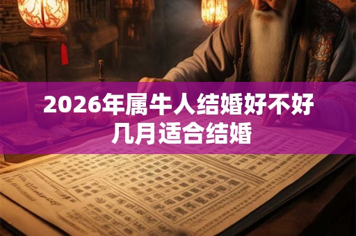2026年属牛人结婚好不好 几月适合结婚