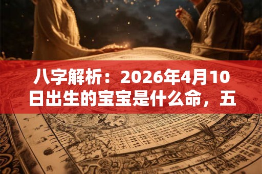 八字解析：2026年4月10日出生的宝宝是什么命，五行缺什么