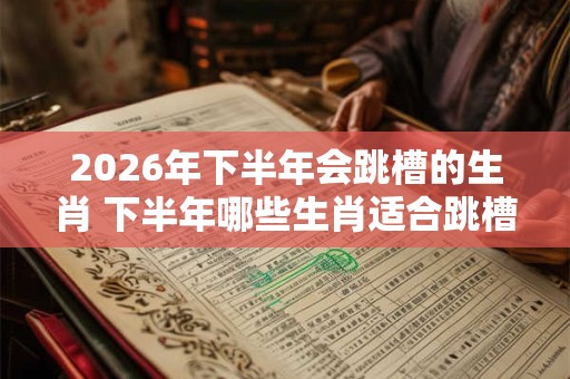 2026年下半年会跳槽的生肖 下半年哪些生肖适合跳槽