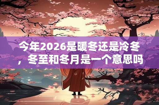 今年2026是暖冬还是冷冬，冬至和冬月是一个意思吗？