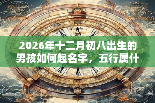 2026年十二月初八出生的男孩如何起名字，五行属什么