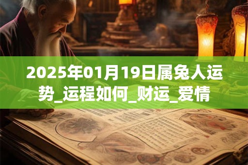 2025年01月19日属兔人运势_运程如何_财运_爱情