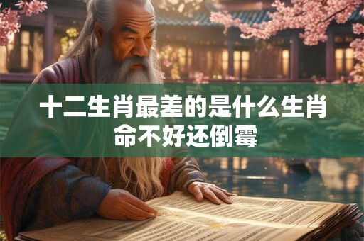 十二生肖最差的是什么生肖 命不好还倒霉 十二生肖最差的是什么生肖 命不好还倒霉