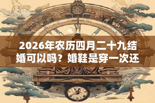2026年农历四月二十九结婚可以吗？婚鞋是穿一次还是穿坏？