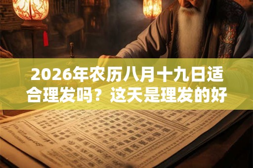 2026年农历八月十九日适合理发吗?这天是理发的好日子吗? 2026年农历八月十九日适合理发吗?这天是理发的好日子吗?