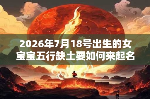 2026年7月18号出生的女宝宝五行缺土要如何来起名