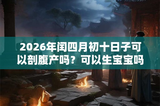 2026年闰四月初十日子可以剖腹产吗？可以生宝宝吗？