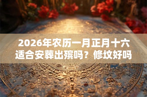 2026年农历一月正月十六适合安葬出殡吗？修坟好吗？