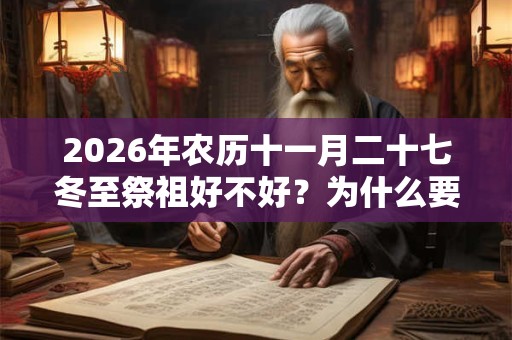 2026年农历十一月二十七冬至祭祖好不好？为什么要祭祖？