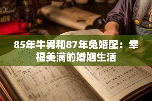 85年牛男和87年兔婚配：幸福美满的婚姻生活