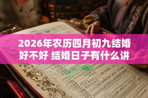 2026年农历四月初九结婚好不好 结婚日子有什么讲究