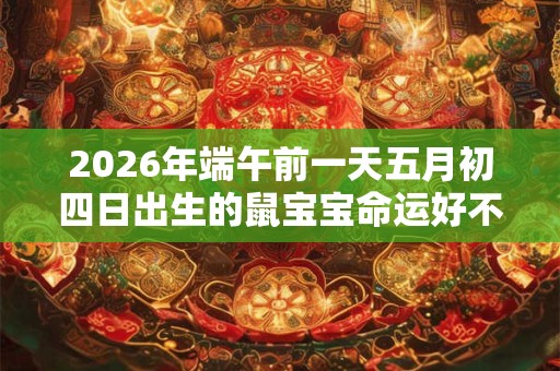 2026年端午前一天五月初四日出生的鼠宝宝命运好不好? 2026年端午前一天五月初四日出生的鼠宝宝命运好不好?