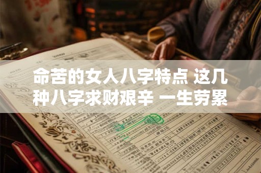 命苦的女人八字特点 这几种八字求财艰辛 一生劳累 命苦的女人八字特点 这几种八字求财艰辛 一生劳累