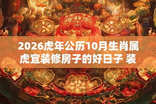2026虎年公历10月生肖属虎宜装修房子的好日子 装潢好日子查询 2026虎年公历10月生肖属虎宜装修房子的好日子 装潢好日子查询