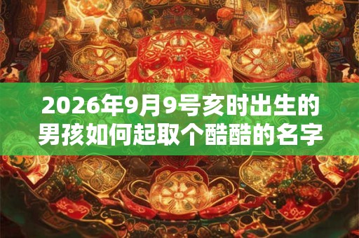 2026年9月9号亥时出生的男孩如何起取个酷酷的名字，五行属什么