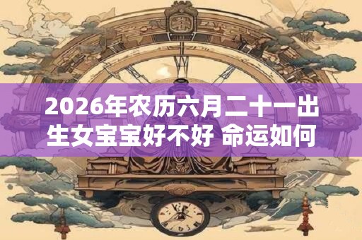 2026年农历六月二十一出生女宝宝好不好 命运如何