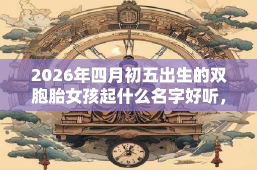 2026年四月初五出生的双胞胎女孩起什么名字好听，五行属什么