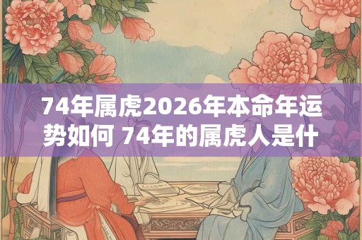 74年属虎2026年本命年运势如何 74年的属虎人是什么命