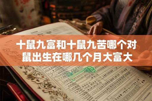 十鼠九富和十鼠九苦哪个对 鼠出生在哪几个月大富大贵
