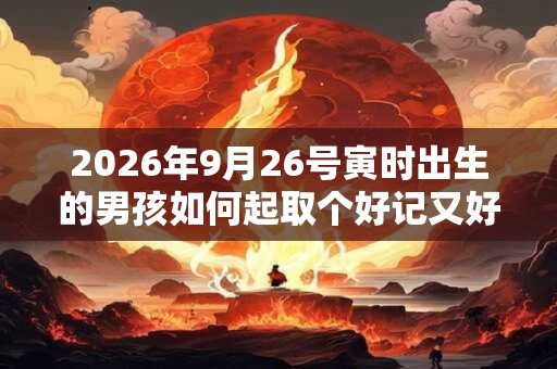 2026年9月26号寅时出生的男孩如何起取个好记又好听的名字和五行属性 2026年9月26号寅时出生的男孩如何起取个好记又好听的名字和五行属性