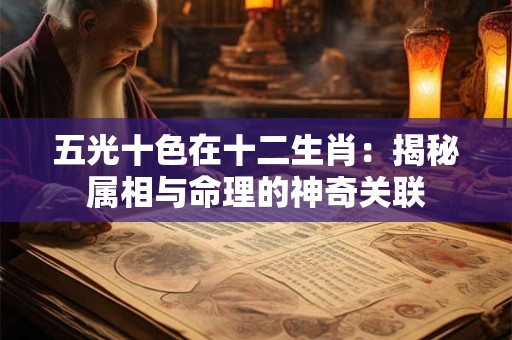 五光十色在十二生肖：揭秘属相与命理的神奇关联
