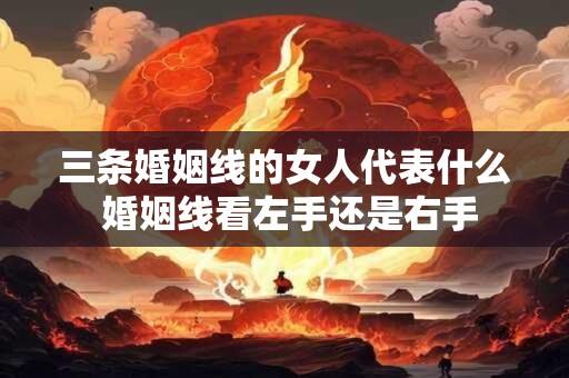 三条婚姻线的女人代表什么 婚姻线看左手还是右手