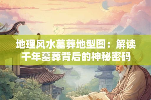 地理风水墓葬地型图:解读千年墓葬背后的神秘密码 地理风水墓葬地型图:解读千年墓葬背后的神秘密码