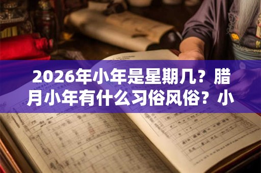 2026年小年是星期几？腊月小年有什么习俗风俗？小年能洗衣服吗？