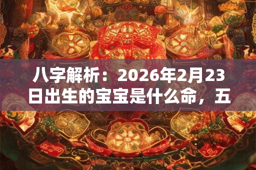 八字解析：2026年2月23日出生的宝宝是什么命，五行缺什么