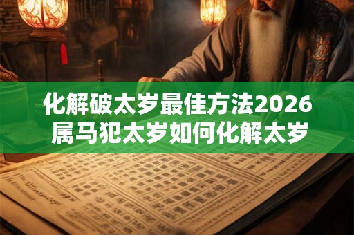 化解破太岁最佳方法2026 属马犯太岁如何化解太岁
